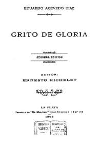 Grito de gloria | Biblioteca Virtual Miguel de Cervantes
