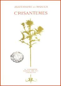 Portada:Crisantemes / Alexandre de Riquer