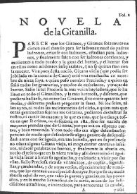 Portada:La gitanilla / de Miguel de Ceruantes Saauedra