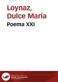 Poema XXI / Dulce María Loynaz | Biblioteca Virtual Miguel de Cervantes