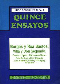 Quince ensayos / Hugo Rodríguez Alcalá | Biblioteca Virtual Miguel de Cervantes