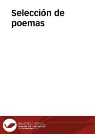 Portada:Selección de poemas / por Ramón Santiago Santos