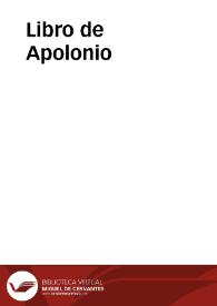 Portada:Libro de Apolonio