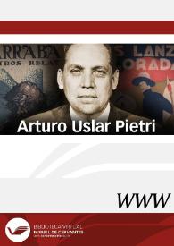 Portada:Arturo Uslar Pietri / dirección José Carlos Rovira