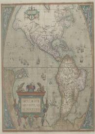 Americae sive novi orbis, nova descriptio / Abraham Ortelius | Biblioteca Virtual Miguel de Cervantes