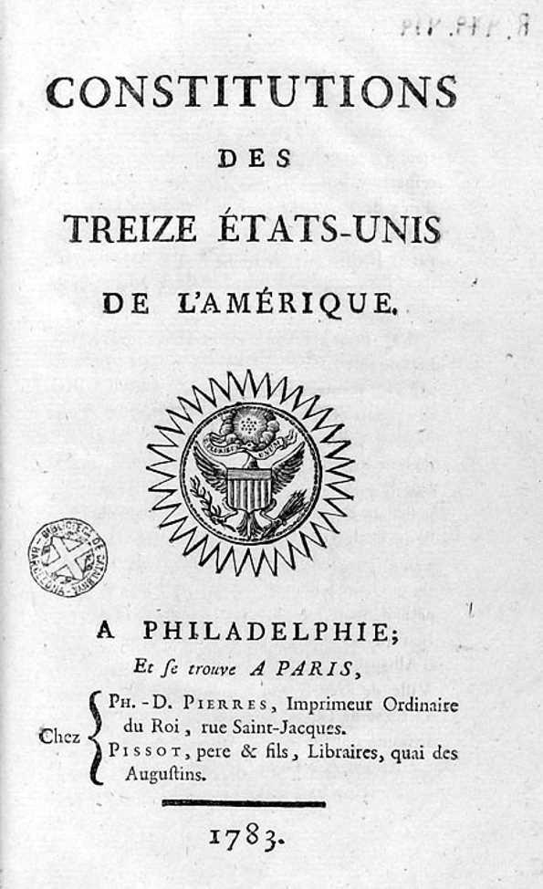 Constitutions des treize états-unis de l'Amérique / [la traducció ha ...