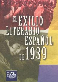 Portada:El exilio literario español de 1939 : actas del Primer Congreso Internacional (Bellaterra, 27 de noviembre- 1 de diciembre de 1995). Volumen 1 / edición de Manuel Aznar Soler