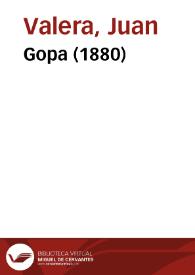 Portada:Gopa (1880) / Juan Valera