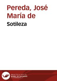 Sotileza | Biblioteca Virtual Miguel de Cervantes