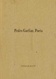 Portada:Pedro Garfias, poeta