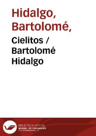 Portada:Cielitos / Bartolomé Hidalgo
