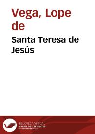 Portada:Santa Teresa de Jesús / Lope de Vega