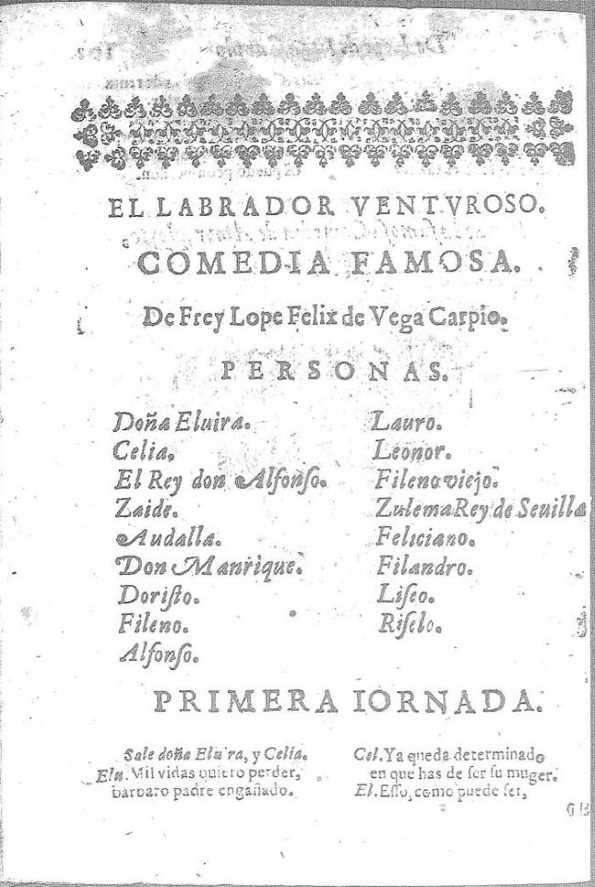El labrador venturoso : comedia famosa / Lope de Vega | Biblioteca Virtual Miguel de Cervantes