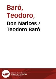 Portada:Don Narices / Teodoro Baró