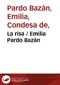 Portada:La risa / Emilia Pardo Bazán