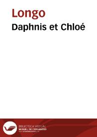Portada:Daphnis et Chloé / Longus