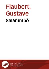 Portada:Salammbô / Gustave Flaubert