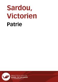 Portada:Patrie / Victorien Sardou