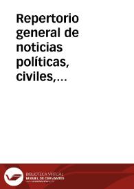 Repertorio general de noticias políticas, civiles, económicas y estadísticas de Europa y más particularmente de España para el año 1823