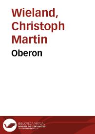 Portada:Oberon / Christoph Martin Wieland