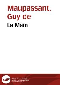 Portada:La Main / Guy de Maupassant