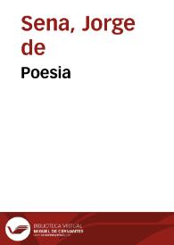 Portada:Poesia / Jorge de Sena