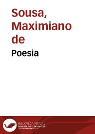 Portada:Poesia / Maximiano de Sousa