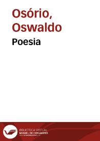Portada:Poesia / Oswaldo Osório