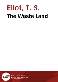 Portada:The Waste Land / T.S. Eliot