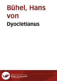 Portada:Dyocletianus / Hans von Bühel