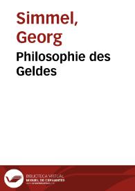  Simmel 哲学書「Philosophie des Geldes」 Philosophie des Geldes. by Simmel, Georg | 1907 | Biblio