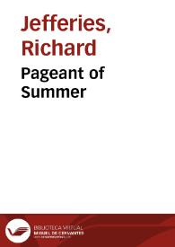 Portada:Pageant of Summer / by Richard Jefferies