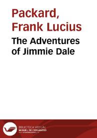 Portada:The Adventures of Jimmie Dale / Frank Lucius Packard