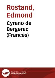 Portada:Cyrano de Bergerac (Francés) / Edmond Rostand