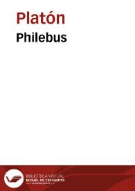 Portada:Philebus / Platon