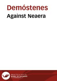 Portada:Against Neaera / Demosthenes