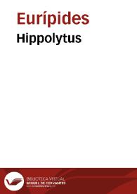 Portada:Hippolytus / Euripides