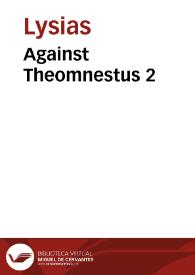 Portada:Against Theomnestus 2 / Lysias