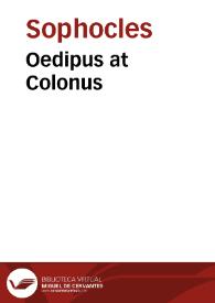 Portada:Oedipus at Colonus / Sophocles