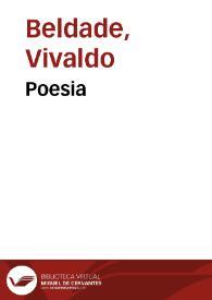 Portada:Poesia / Vivaldo Beldade