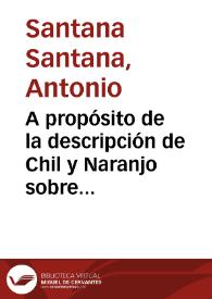 Portada:A propósito de la descripción de Chil y Naranjo sobre Los Tilos de Moya / Antonio Santana Santana; Claudio Moreno Medina