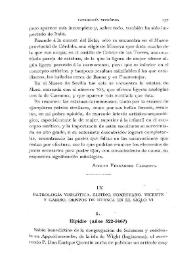 Portada:Patrología visigótica. Elpidio, Pompeyano. Vicente y Gabino, obispos de Huesca en el siglo VI / Fidel Fita