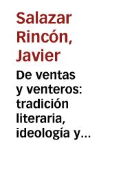 Portada:De ventas y venteros: tradición literaria, ideología y mímesis en la obra de Cervantes / Javier Salazar Rincón