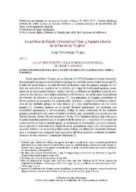 La política de Estado Universal en César y Augusto a través de la Eneida de Virgilio / Ángel Montenegro Duque | Biblioteca Virtual Miguel de Cervantes