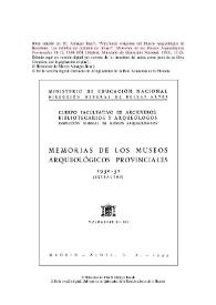 Portada:Materiales visigodos del Museo Arqueológico de Barcelona. Las hebillas de cinturón de bronce / Martín Almagro Basch