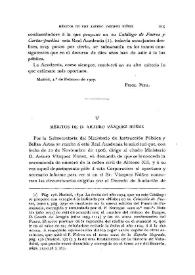 Portada:Méritos de D. Arturo Vázquez Núñez / El Marqués de Laurencín