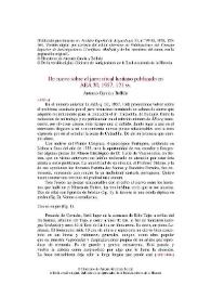 Portada:De nuevo sobre el jarro ritual lusitano publicado en AEA 30, 1957, 121 ss. / Antonio García y Bellido