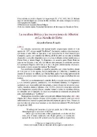 Portada:La escultura ibérica y las excavaciones de Albertini en La Alcudia de Elche / Alejandro Ramos Folqués