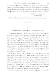 Portada:Inscripciones saguntinas revisadas en 1753 / José Martínez Aloy