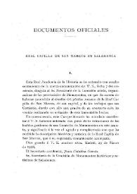 Portada:Real capilla de San Marcos en Salamanca